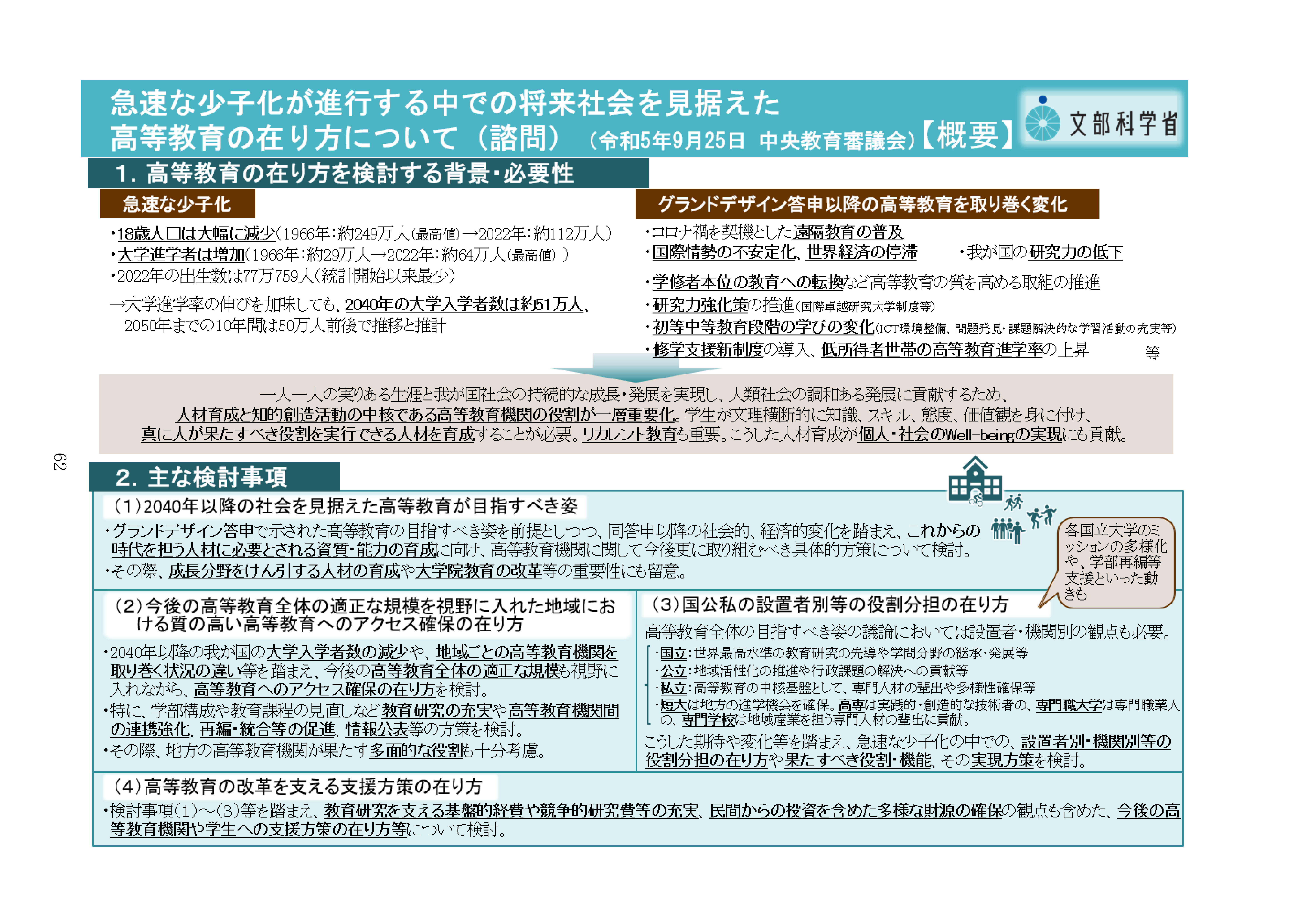 日本文部科学省发布高等教育新战略应对少子化挑战